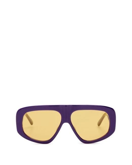 The Attico Blue X Linda Farrow Milano Oversized Sunglasses