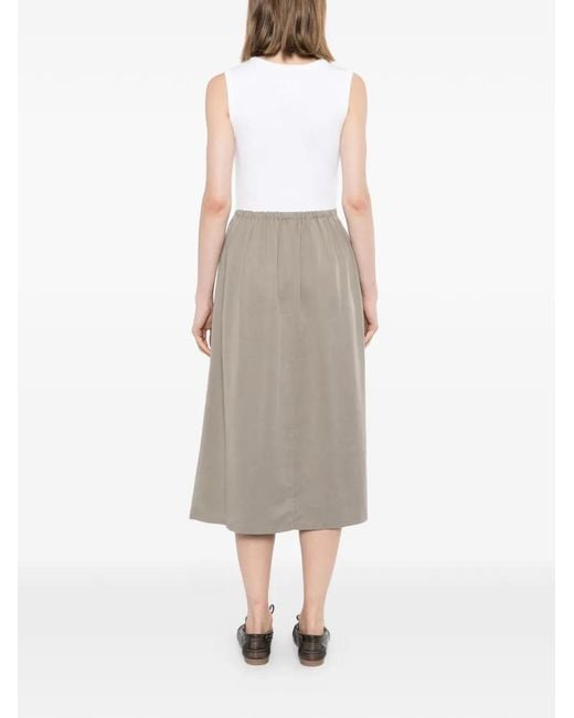 SPORT b. by agnès b. White Sleeveless Midi Dress