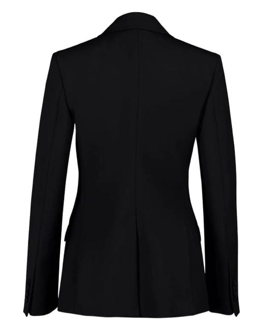 Gabriela Hearst Black Single-Button Wool Blazer