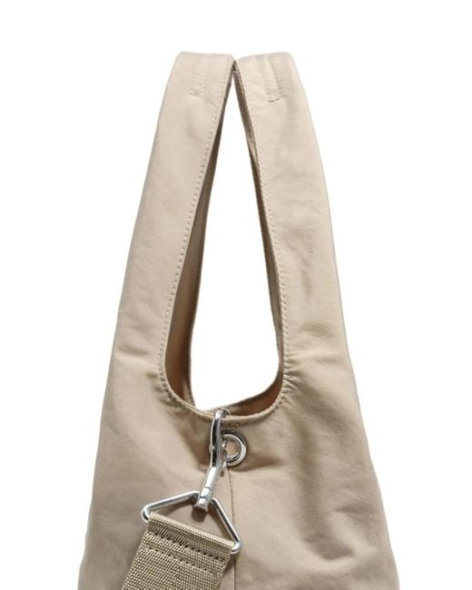 Bimba Y Lola Natural Paper Zip-Pocket Shoulder Bag