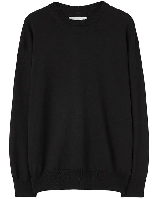 Jil Sander Black Crew-Neck Wool Jumper