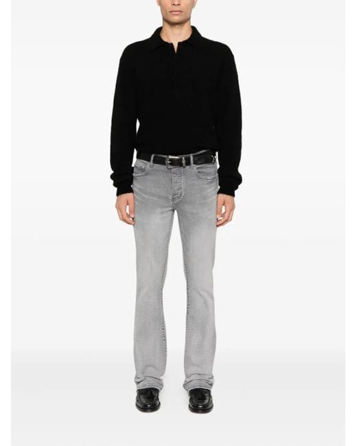 sunflower Black Polo-Collar Sweater for men