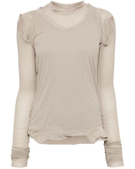 Rick Owens Natural Cropped Banana Top