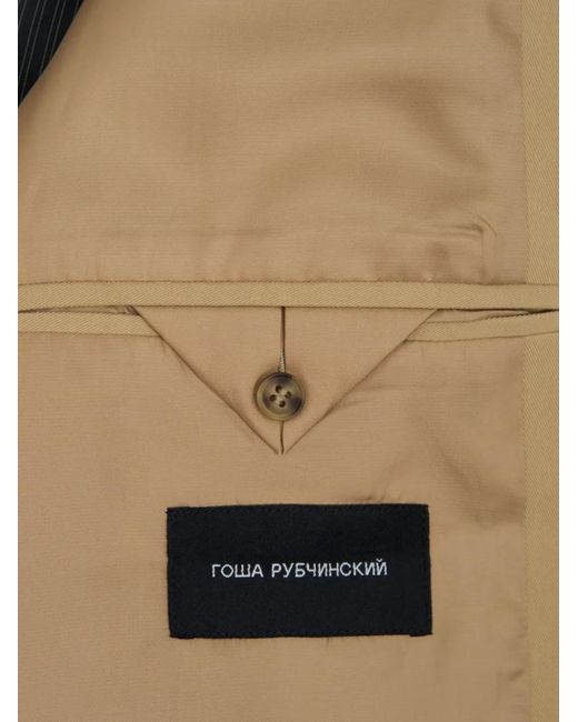 Gosha Rubchinskiy Natural Double-Breasted Belted Trench Coat