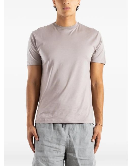 Handvaerk Gray Crew-Neck Short-Sleeve T-Shirt for men