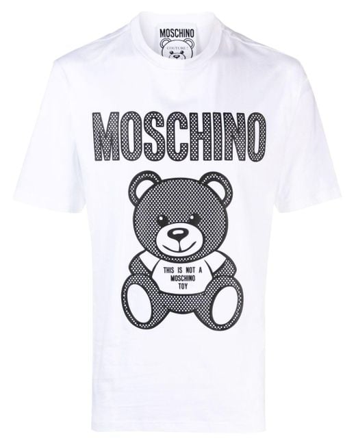 Moschino T-shirt Met Print in het White voor heren