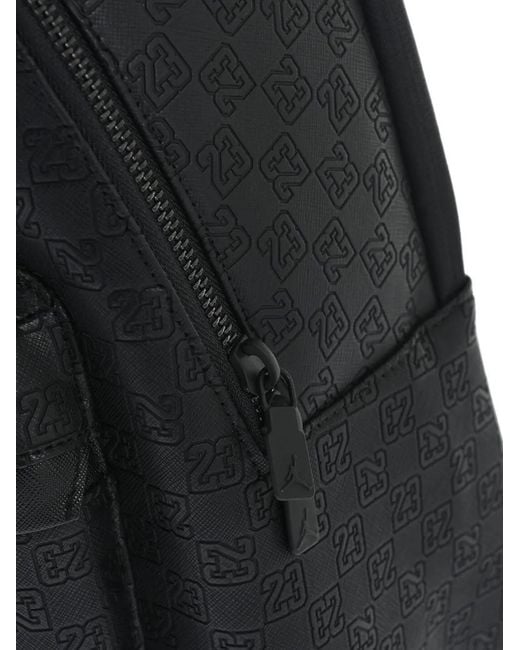 Nike Black Monogram-Pattern Backpack for men
