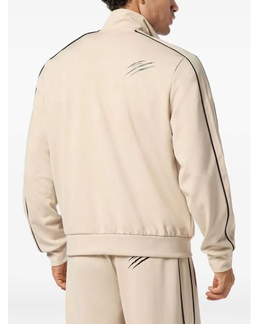 Philipp Plein Natural Zip-Up Track Jacket for men