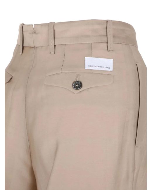 Nine:inthe:morning Natural Hose mit Bügelfalten