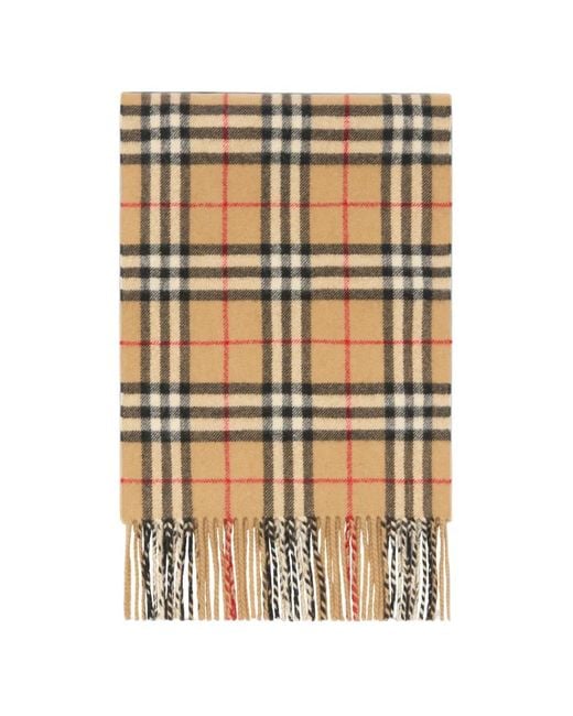 Sciarpa A Quadri di Burberry in Natural