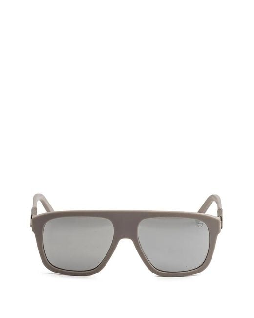 Tag Heuer Gray Square Frame Sunglasses