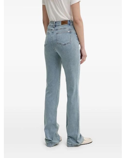 Morgan Blue Braid Flared Jeans