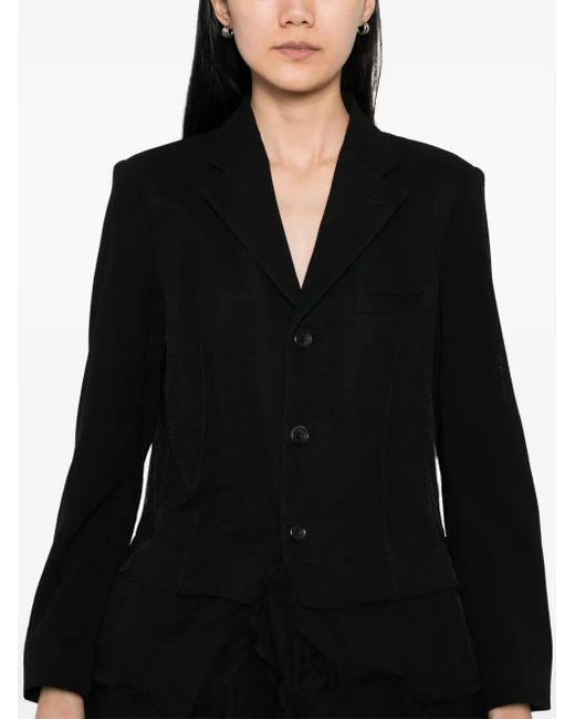 Blazer À Ourlet Asymétrique Comme des Garçons en coloris Black