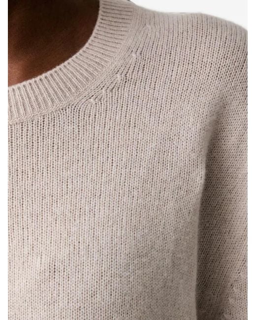 Marc O' Polo Natural Crew-Neck Ribbed-Trim Sweater
