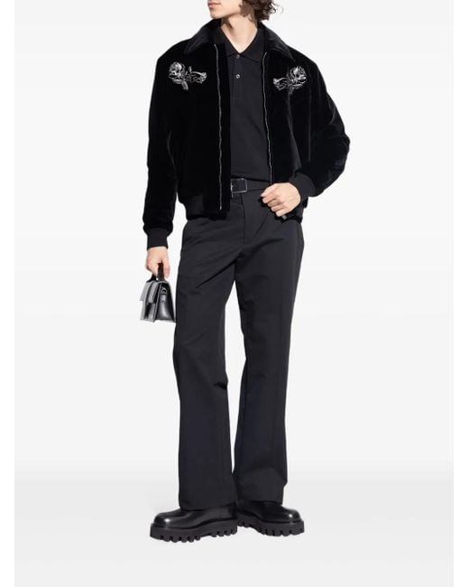 Botas con cremallera Alexander McQueen de hombre de color Black
