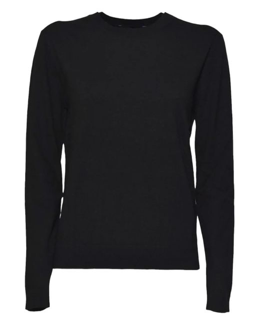 Weekend by Maxmara Black Oberteil mit rundem Ausschnitt