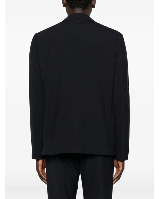 Herno Black Button-Up Shirt Jacket for men