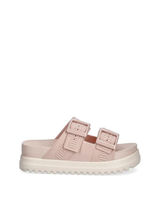 Melissa Pink Cozy M Lover Platform Sandals