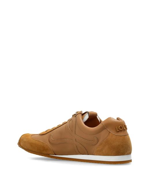 Loewe Brown Logo-Patch Sneakers