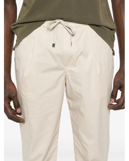 Jacob Cohen Natural Pleat-Detail Trousers for men