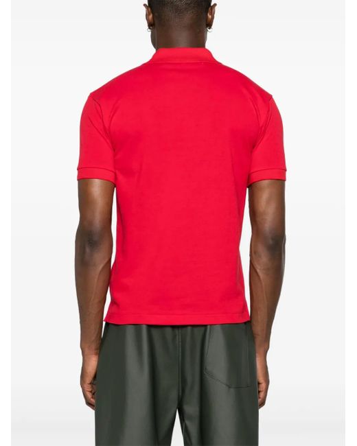 COMME DES GARÇONS PLAY Red Heart-Patch Piqué Polo Shirt