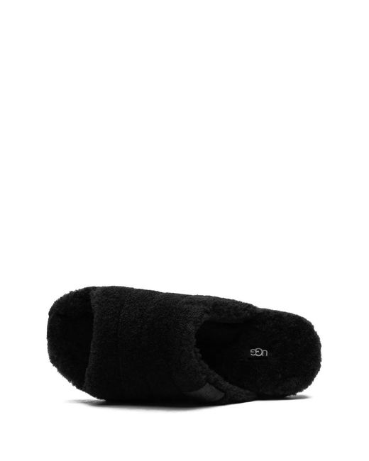 Ugg Black Fluff You Slides for men