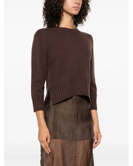 Loulou de Saison Brown Mora Lds Cashmere Sweater