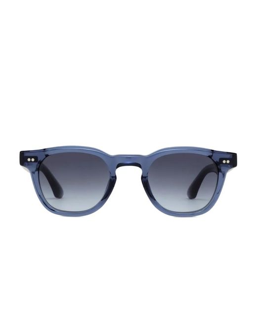 Chimi Blue 01 Core Acetate Round Sunglasses