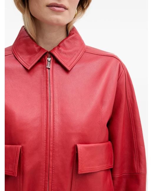 Trussardi Red Flap-Pocket Jacket