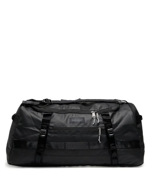 Eastpak Black Padded Logo-Patch Duffle Bag