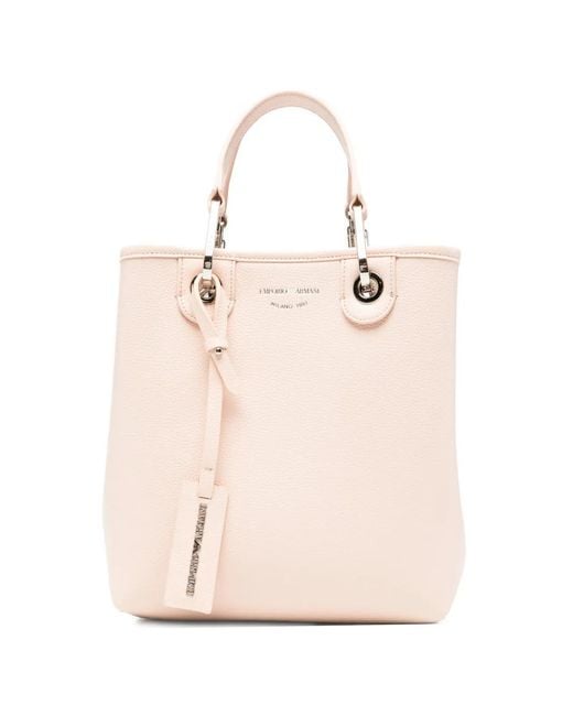 Emporio Armani Natural Logo-Detail Tote Bag