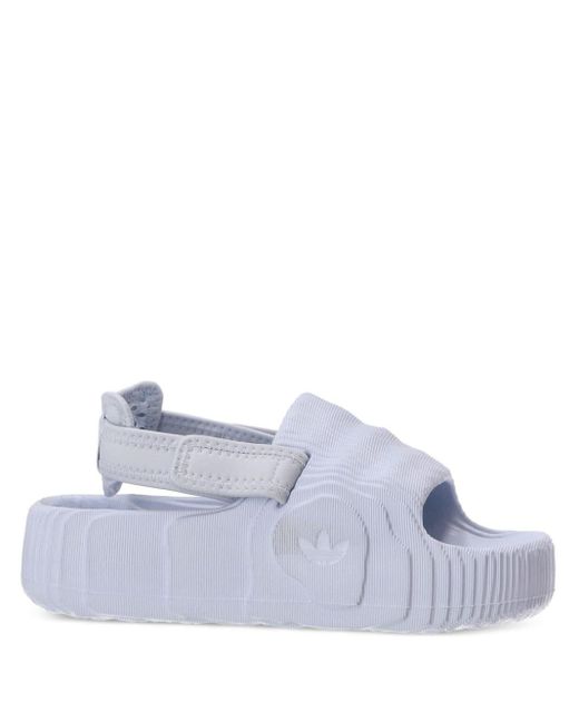 Adidas White Adilette 22 Xlg Sandals