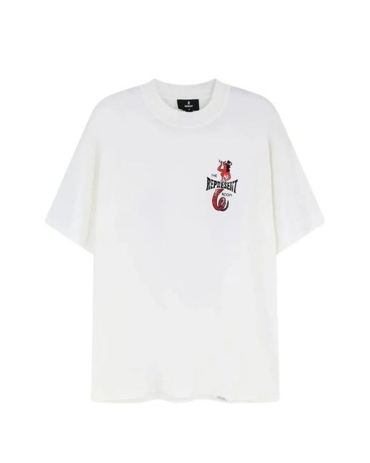Represent White X The Viper Room Dice Graphic T-Shirt for men