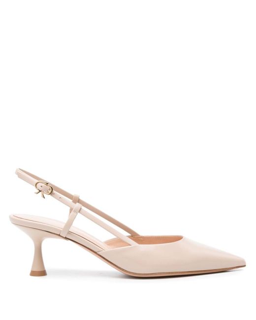 Gianvito Rossi Pink Ascend 55mm Leather Pumps