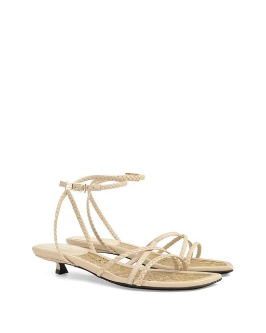Sergio Rossi White Braid Sandals