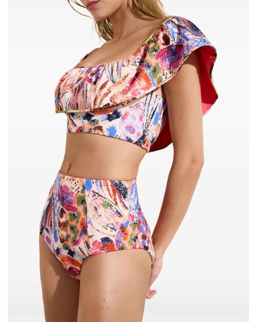 Top de baño Emily con volantes Marie Oliver de color Pink
