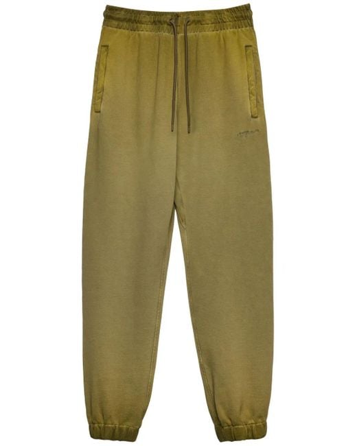 MSGM Green Drawstring Track Pants for men