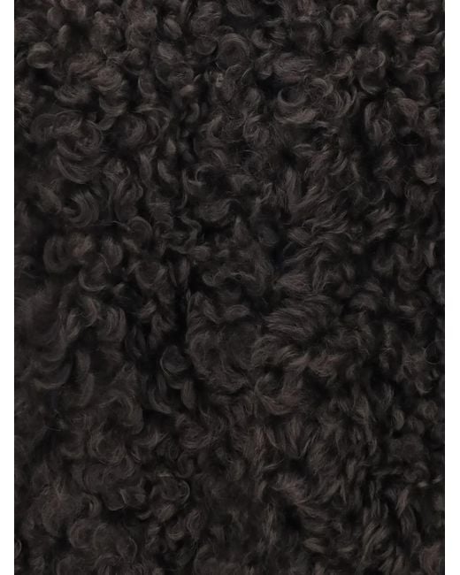 S.w.o.r.d 6.6.44 Black Teddy-Effect Zip-Up Jacket