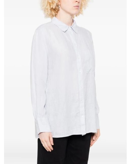 Marc O' Polo White Classic-Collar Shirt