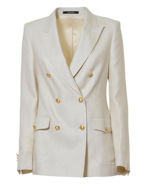 Tagliatore Gray Double-Breasted Blazer