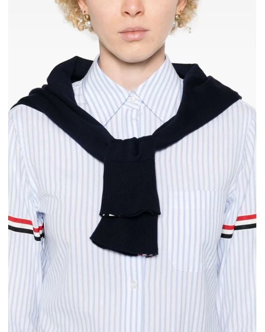 Thom Browne ストライプ シャツ White
