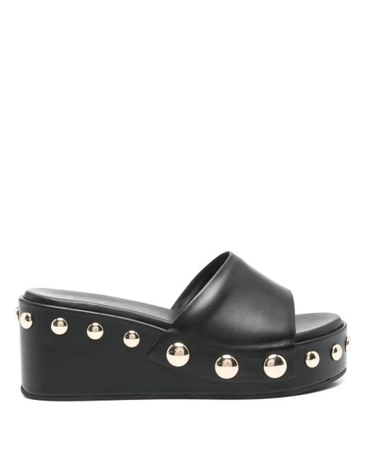 Maje Black Mules Mit Nietendetail 65Mm