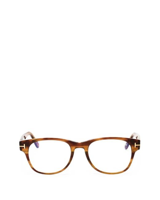 Tom Ford Brown Oval-Frame Glasses for men