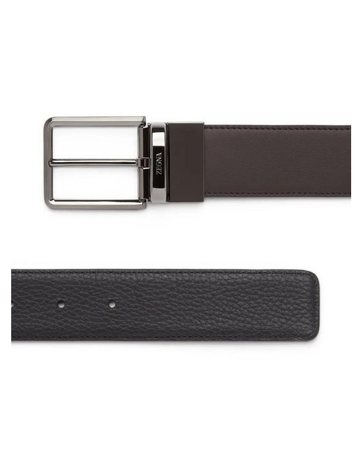 Zegna Black Belts for men