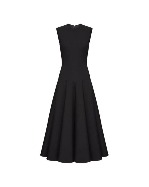 Valentino Garavani Black A-Line-Skirt Sleeveless Dress