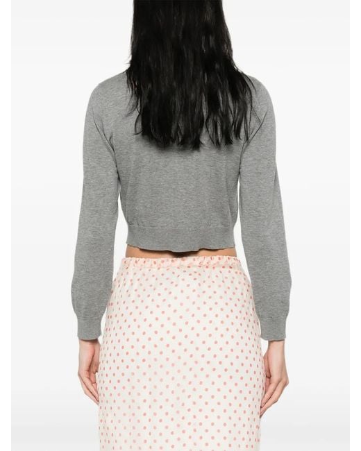 N°21 Gray Buttoned Cardigan