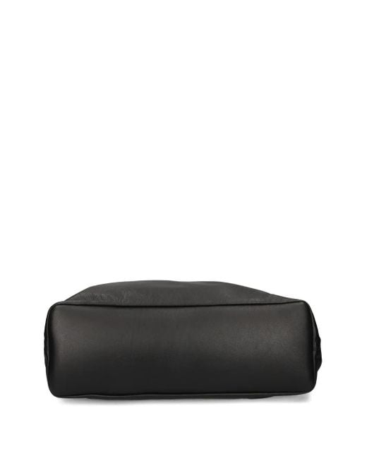 Vic Matié Black Engraved-Logo Tote Bag
