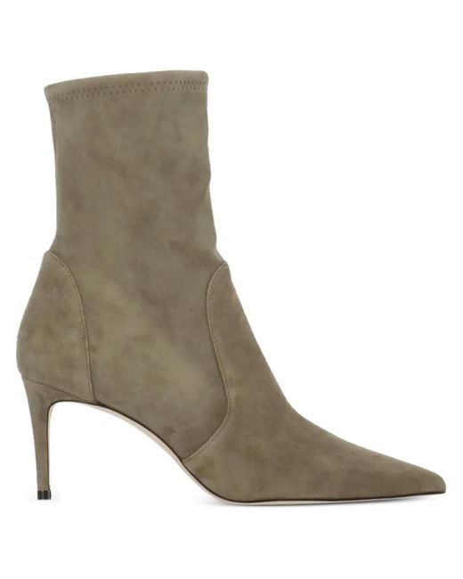 Stuart Weitzman Brown 70Mm Stuart Power Boots