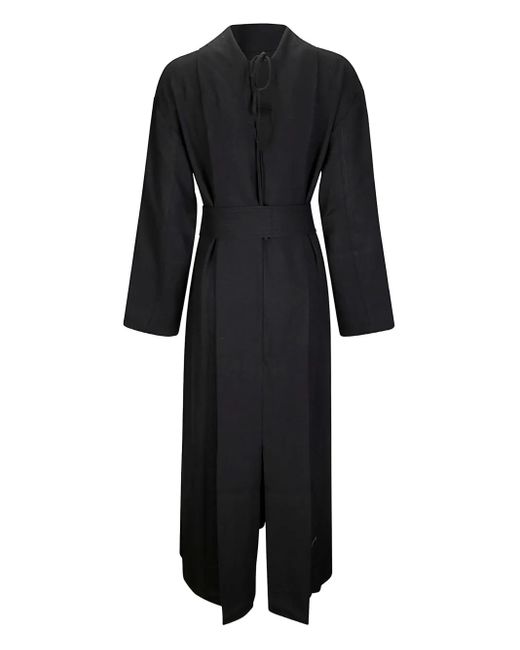 Studio Nicholson Black Belted Midi Dress
