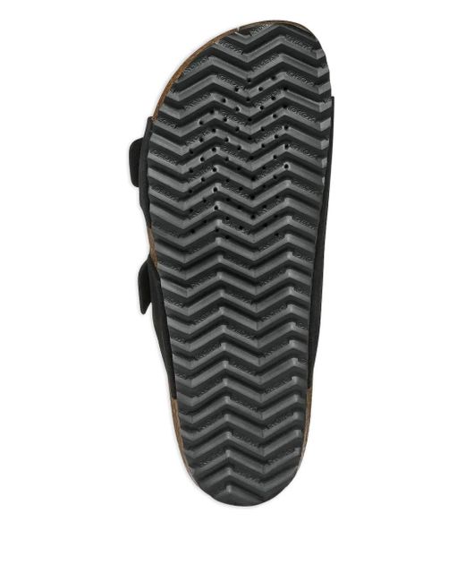 Sandali Slides Con Doppia Fibbia di Geox in Brown